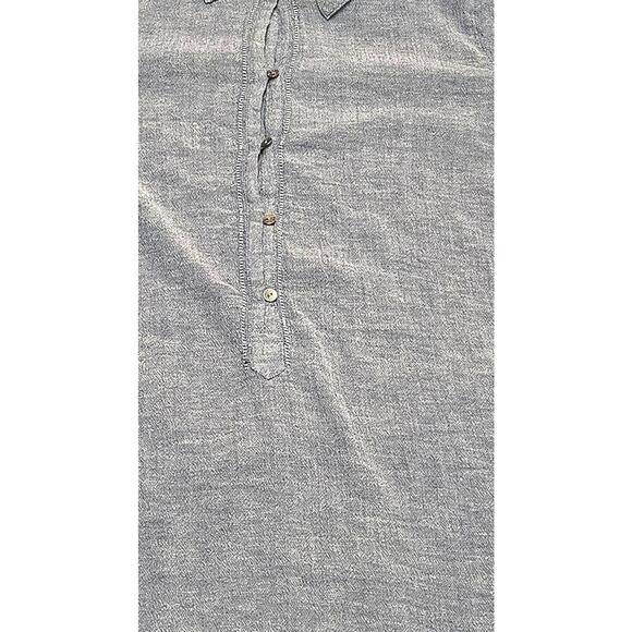 J. Jill medium Missy blue cotton lightweight blouse - Picture 3 of 6